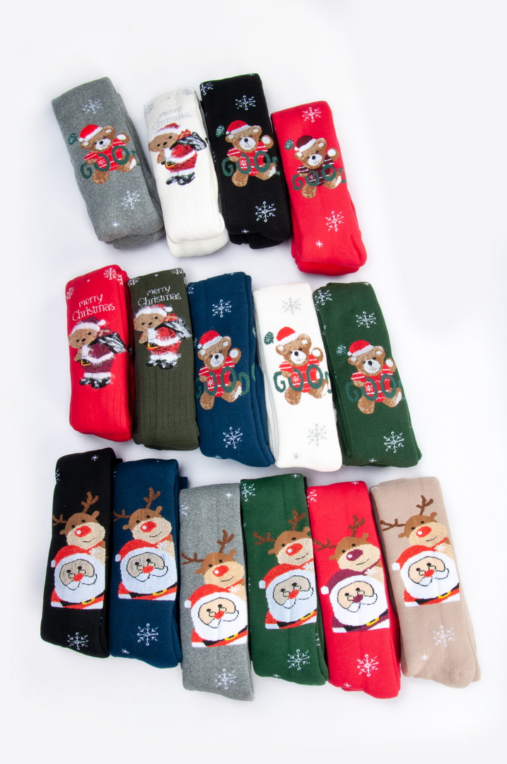 Колготи дитячі махрові новорічні  